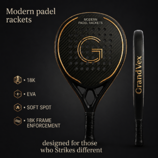 GrandVex Shadow 18K Padel Racket